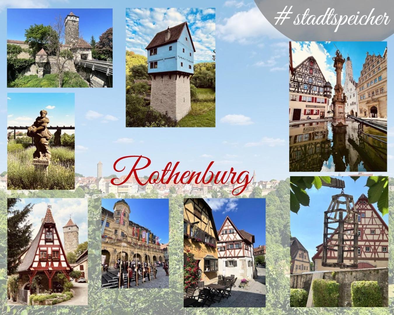 #Stadtspeicher - Blauer Stern Das Apartment Mitten In Der Altstadt Rothenburg ob der Tauber Buitenkant foto